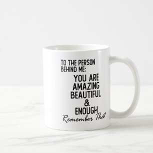 Person hinter mir Sie sind Phantastische psychisch Kaffeetasse