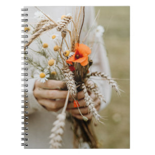 PERSON HOLT ORANGE PEALED BLUME NOTIZBLOCK