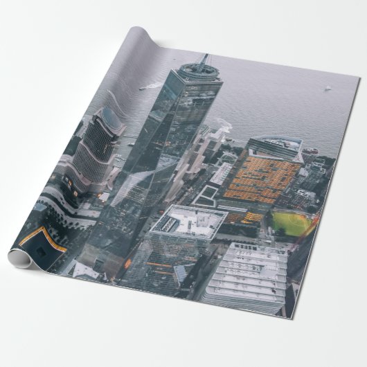 PERSON IM GEBÄUDE GESCHENKPAPIER (Ungerollt)