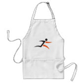 Person-Laufend-Design Schürze (Vorne)