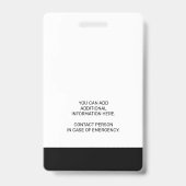 Person mit besonderen Bedürfnissen QR-Code und and Ausweis (Rückseite)
