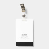 Person mit besonderen Bedürfnissen QR-Code und and Ausweis (Rückseite mit Clip)