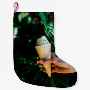 Person mit Eis Kleiner Weihnachtsstrumpf