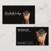 Person mit Mikrofon Visitenkarte (Vorne/Hinten)