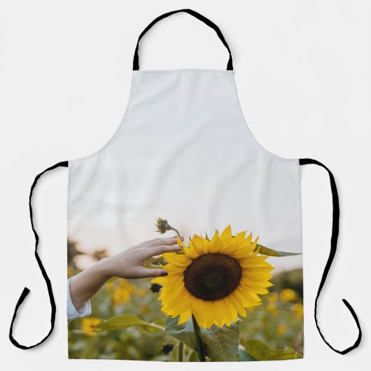Person mit Sonnenblume Schürze (Vorderseite)