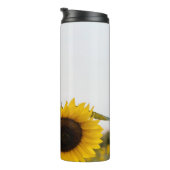 Person mit Sonnenblume Thermosbecher (Nach rechts gedreht)