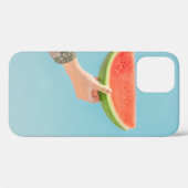 Person mit Wassermelone in Scheiben Case-Mate iPhone Hülle (Rückseite (Horizontal))