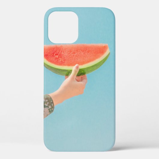 Person mit Wassermelone in Scheiben Case-Mate iPhone Hülle (Rückseite)