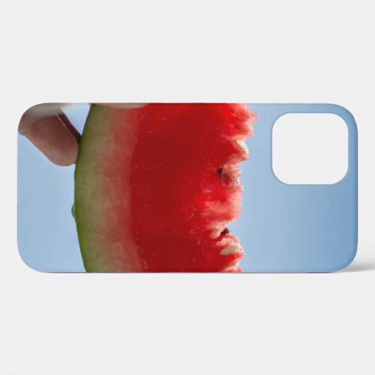 Person mit Wassermelone in Scheiben Case-Mate iPhone Hülle (Rückseite (Horizontal))