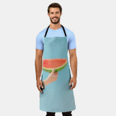 Person mit Wassermelone in Scheiben Schürze (Getragen)