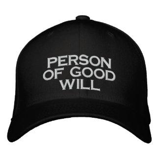 PERSON OF GOOD WILL Baseball Cap Bestickte Baseballkappe