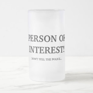 PERSON OF INTERESSE! MATTGLAS BIERGLAS