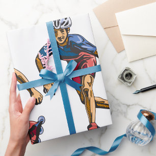 Person Rollerblading Geschenkpapier