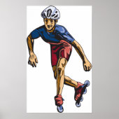 Person Rollerblading Poster (Vorne)