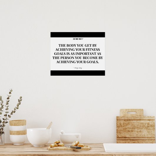 Person Sie werden: Schwarz und Weiß Poster (Küche)