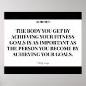 Person Sie werden: Schwarz und Weiß Poster (Vorne)