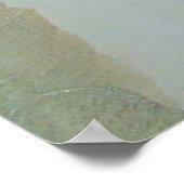 Person sonnt sich am Strand Poster (Ecke)