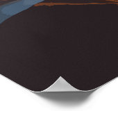 Person Stehend auf Braunrockbildung in der Nähe de Poster (Ecke)