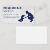 Person Training Puppy | Tierausbilder Visitenkarte (Vorne/Hinten)