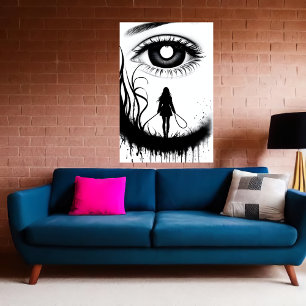 Person und Auge   Art der AI Poster