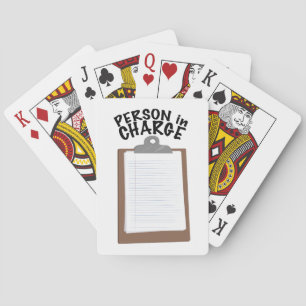 Person verantwortlich spielkarten