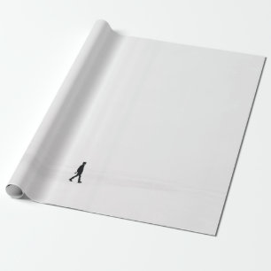 PERSON WALD AUF SNOWFIELD GESCHENKPAPIER