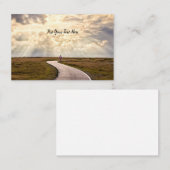 Person Wanderweg in den Horizont Visitenkarte (Vorne/Hinten)