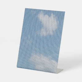 Person With J Cloud Photo Sockelschild