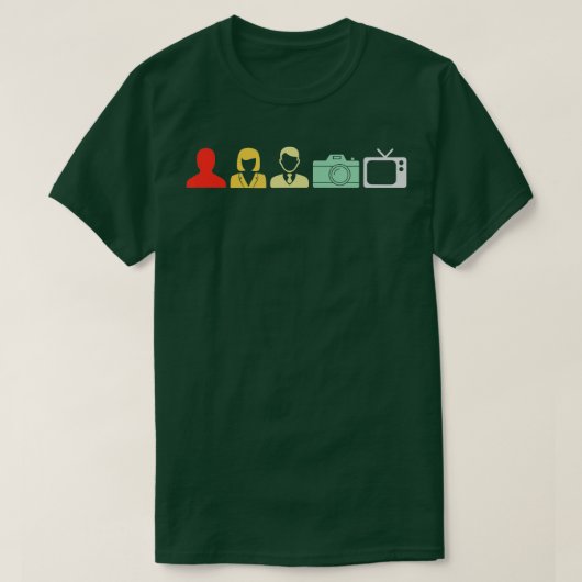Person Woman Man Camera TV - 2 T-Shirt (Design vorne)