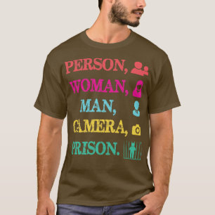 Person Woman Man Camera TV Gefangenschaft 2 T-Shirt