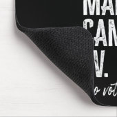 Person. Woman. Man. Camera. Tv. Go Vote Anti Trump Mousepad (Ecke)
