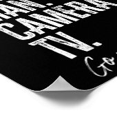 Person. Woman. Man. Camera. Tv. Go Vote Anti Trump Poster (Ecke)