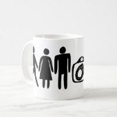 Person Woman Man Camera TV Kaffeetasse (Vorderseite Links)