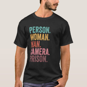 Person Woman Man Kamera Gefängnis T-Shirt