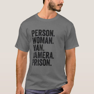 Person Woman Man Kamera Gefängnis T-Shirt