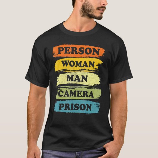 Person Women Man Camera PRISON Cool 2022 T-Shirt (Vorderseite)
