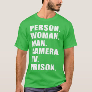 Person Women Man Camera TV Prison - 2 T-Shirt