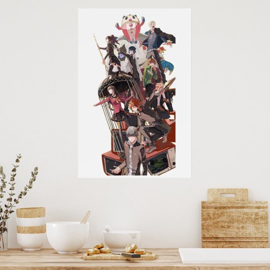 persona 4 team poster (Küche)