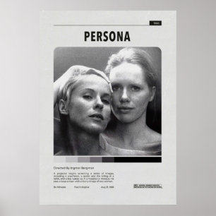 Persona Movie Vintage Minimalistische Person Ingma Poster