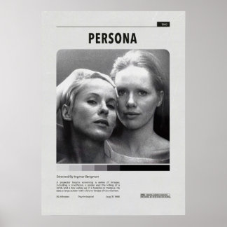 Persona Movie Vintage Minimalistische Person Ingma Poster