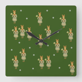 Personaje quadratische wanduhr