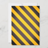 Personal A Contemporary Construction Birthday Bash Einladung (Rückseite)