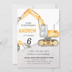 Personal a Modern Grabwagen Geburtstagsparty Einladung