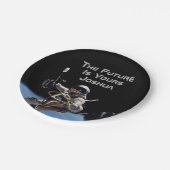 Personal Abschluss Space Walk Astronaut Pappteller (Schrägansicht)