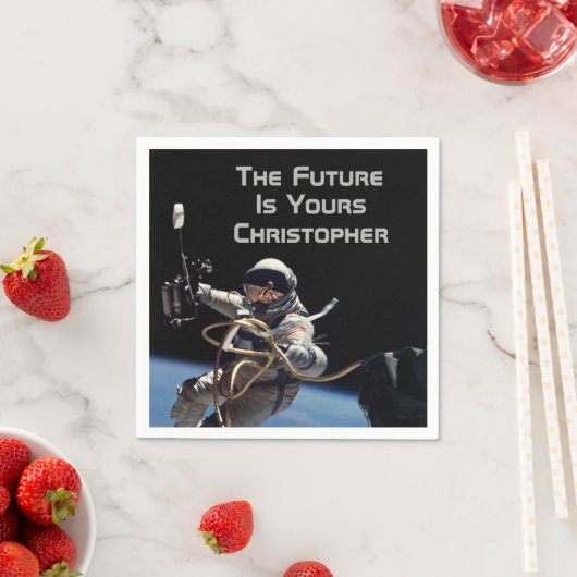 Personal Abschluss Space Walk Astronaut Serviette (Beispiel)