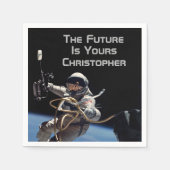 Personal Abschluss Space Walk Astronaut Serviette (Vorderseite)