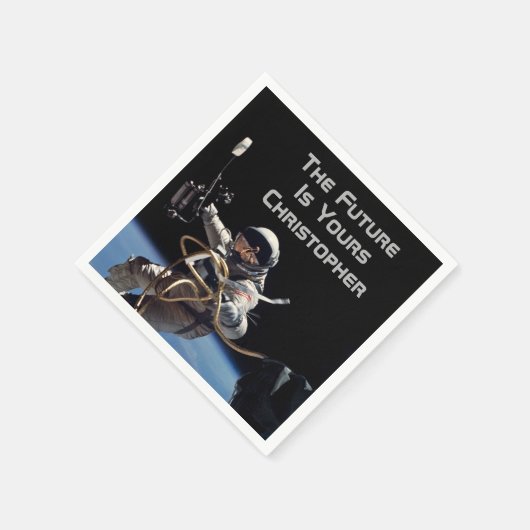 Personal Abschluss Space Walk Astronaut Serviette (Ecke)