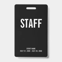 Personal All Access Pass Event ID Abzeichen