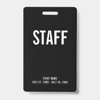 Personal All Access Pass Event ID Abzeichen Ausweis