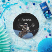 Personal Astronaut Space Walk Party Pappteller (Party)